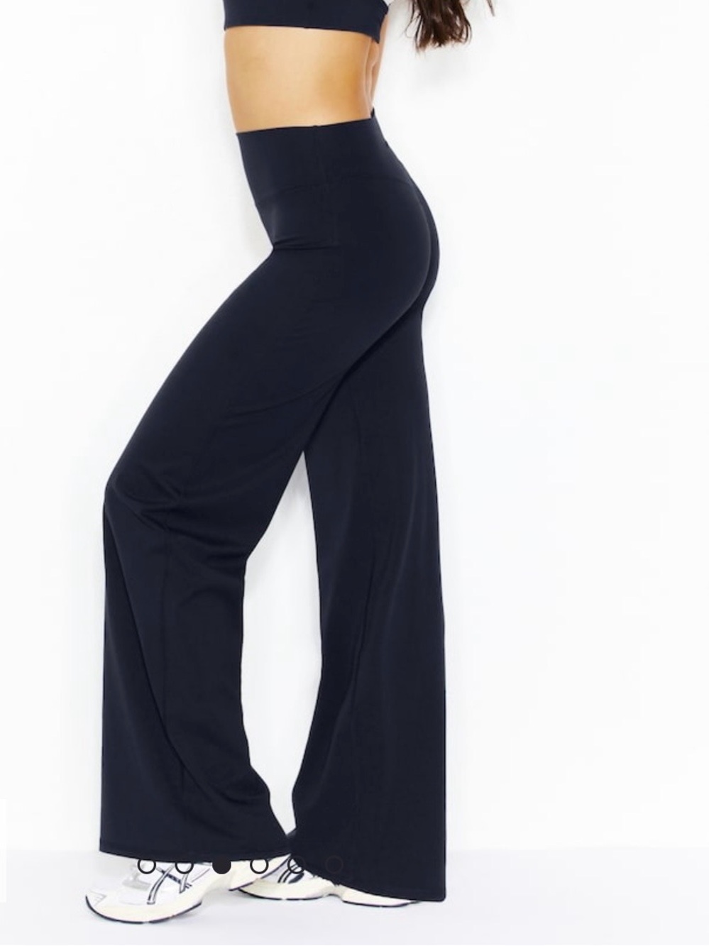 Garage High-Waist Foldover Bootcut Leggings - Navy Blue, size XS, like new